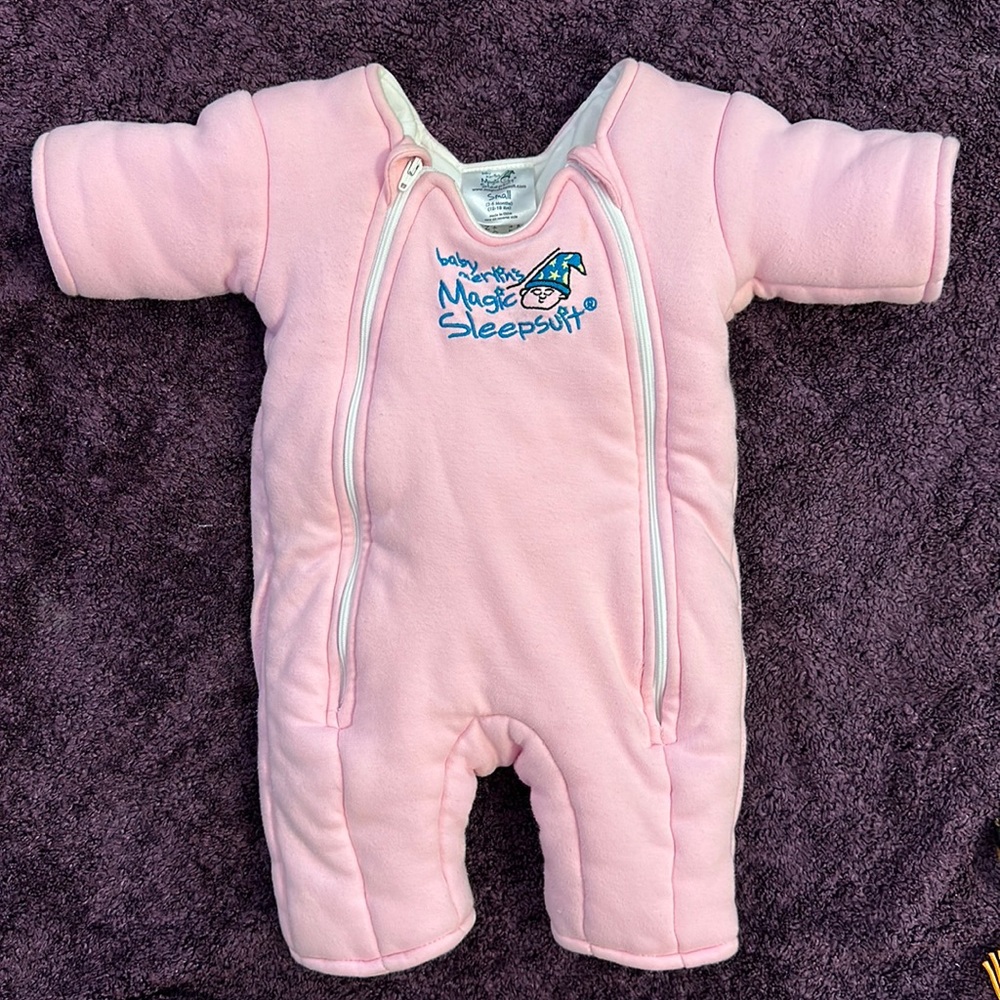 Baby Merlin's Magic Sleepsuit, Pink, Size Small (3-6mo)